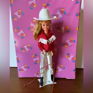 Vintage 1981 Western Skipper Doll with Lasso, Mattel Barbie